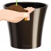 Santino Self Watering Planter Arte 6.5 inch Black-Gold/Black   564101647